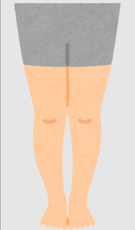 XO脚のイラスト